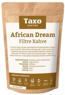Taxo Coffee African Dream Çekirdek Kahve 1 kg Kahve kullananlar yorumlar